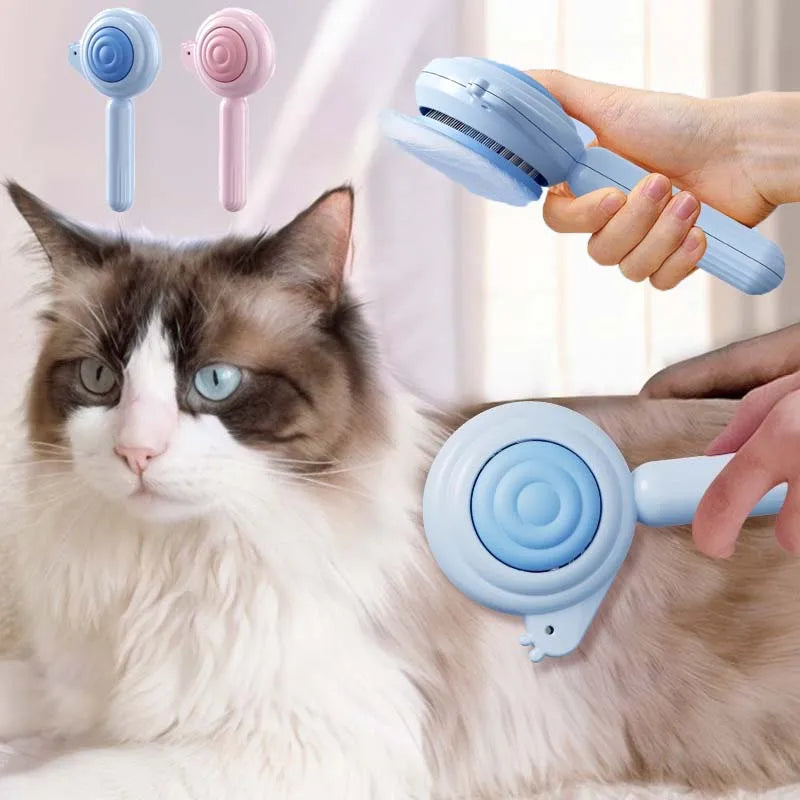 Brosse douce pour chat – Retrait facile des poils, sans tiraillement.